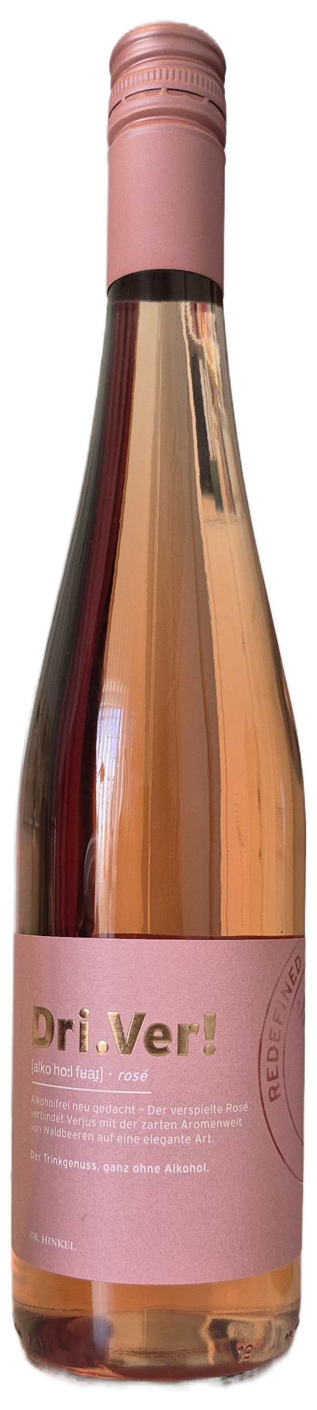Dri.Ver! alkoholfreier Roséwein, Weingut Dr. Hinkel, Rheinhessen