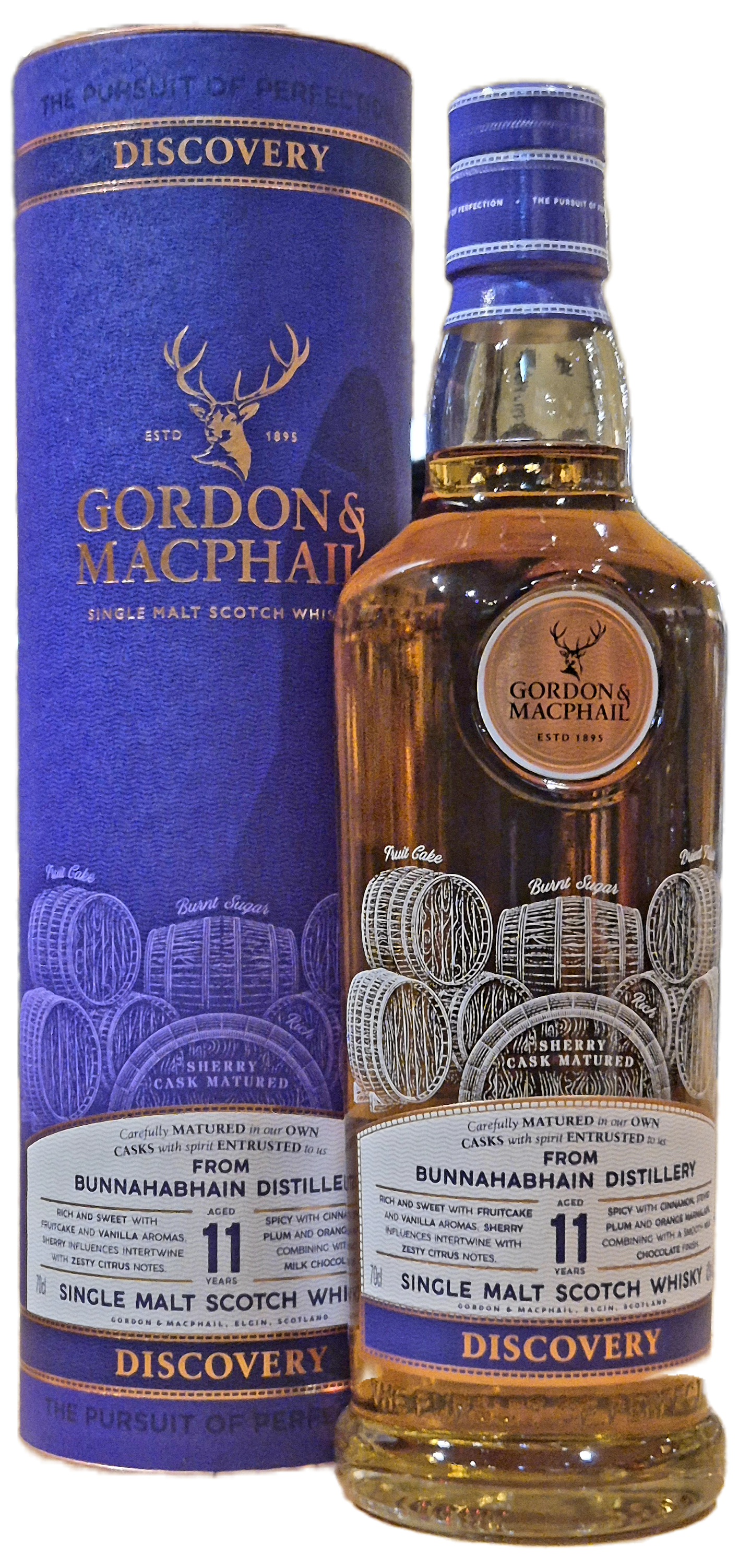 Bunnahabhain 11 YO Discovery - Single Malt Whisky, Gordon & Macphail Distillery, 43% Vol., Islay