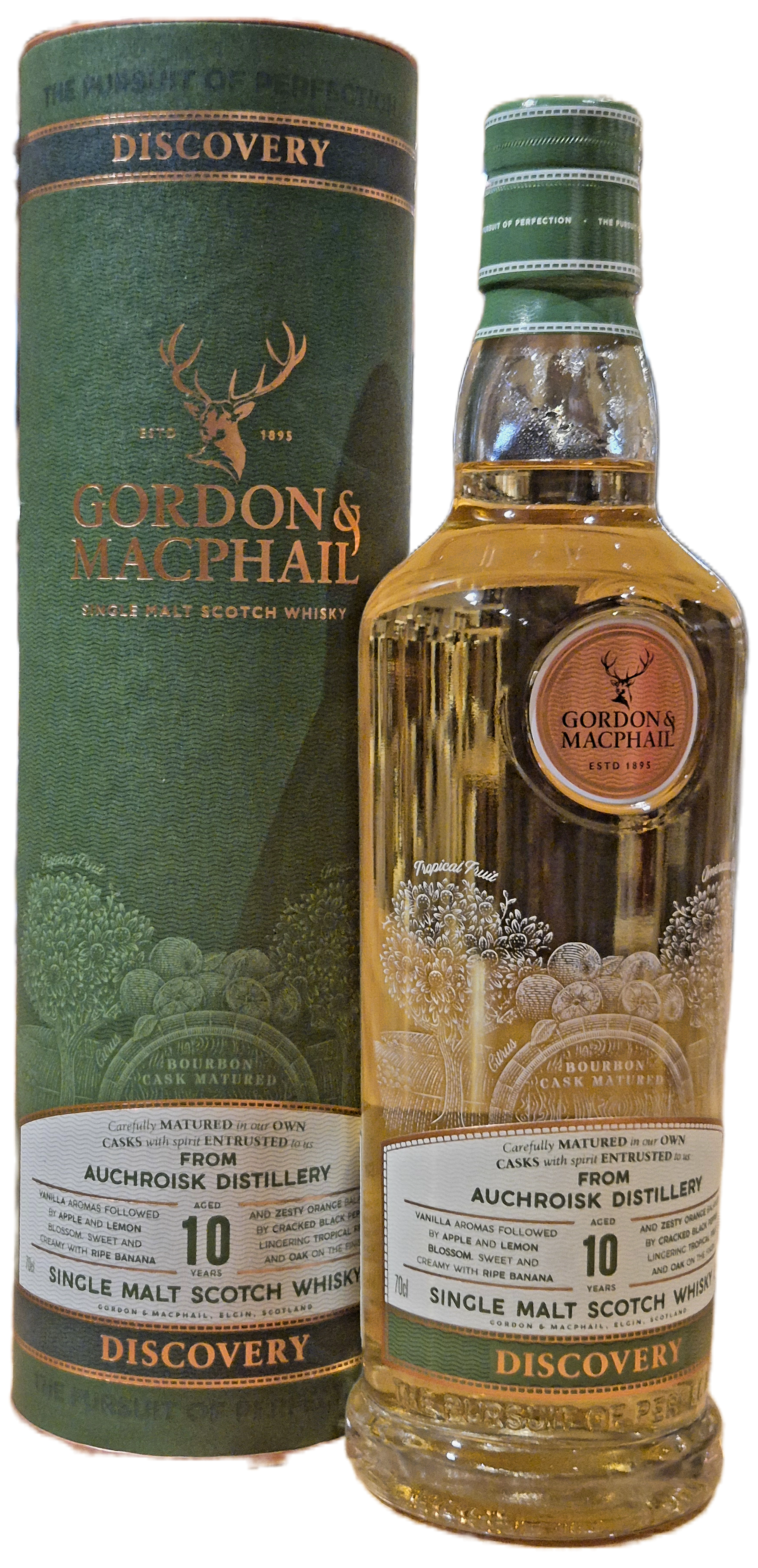 Auchroisk Discovery 10 YO - Single Malt Whisky, Gordon & Macphail Distillery, 43% Vol., Speyside