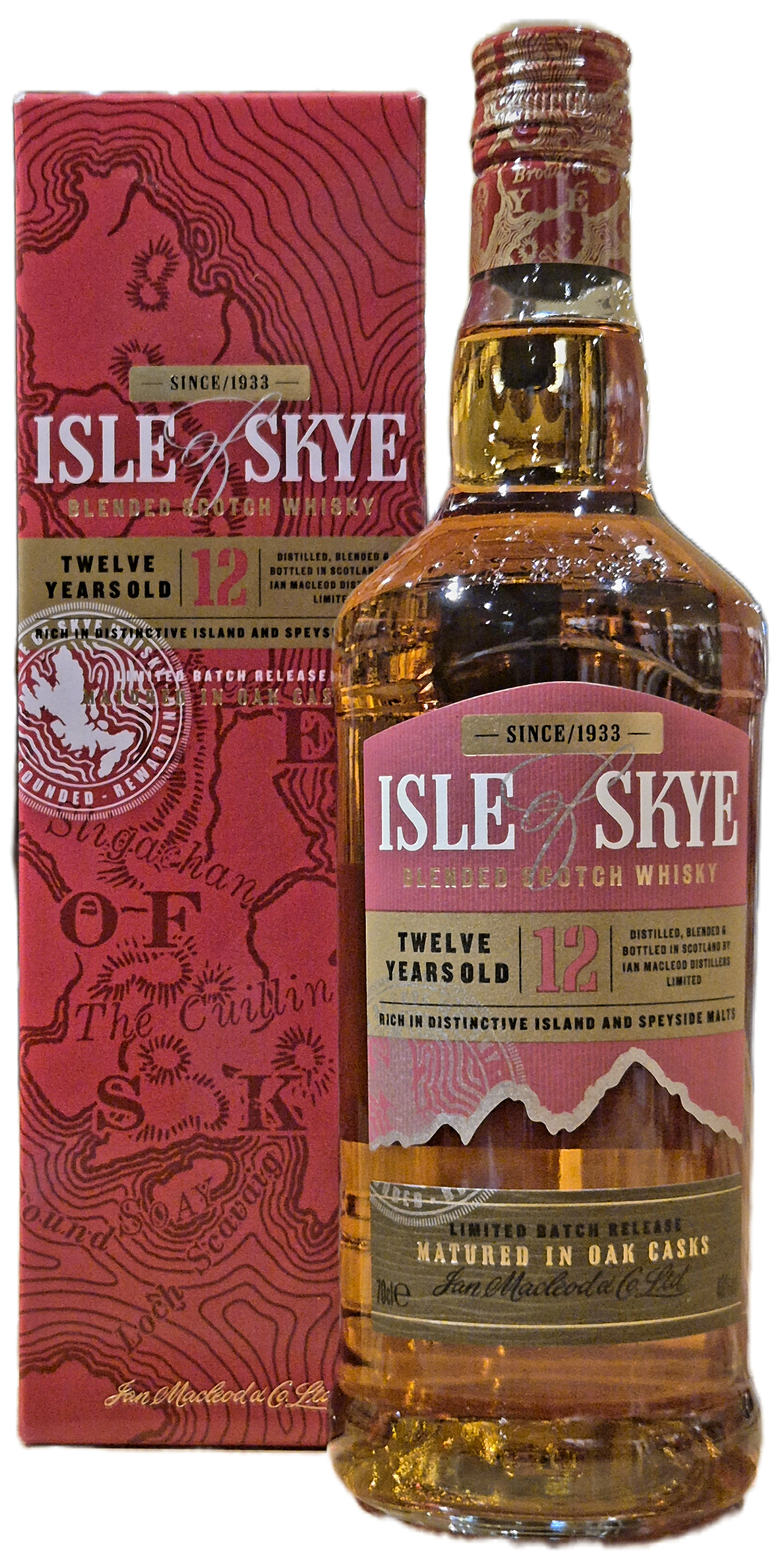 Isle of Skye 12 YO - Blended Malt Whisky, Ian MacLeod Distillery, 40% Vol., Schottland