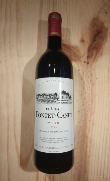 Chateau Pontet-Canet, 1993 Paulliac AC, Grand Cru Class, Frankreich